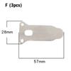 3Pcs Plate Valve Plate Air Tools Pump Head Gasket Silent Metal Oil Free Air Compressor Cylinder Head Valve Plate Iron Sheet