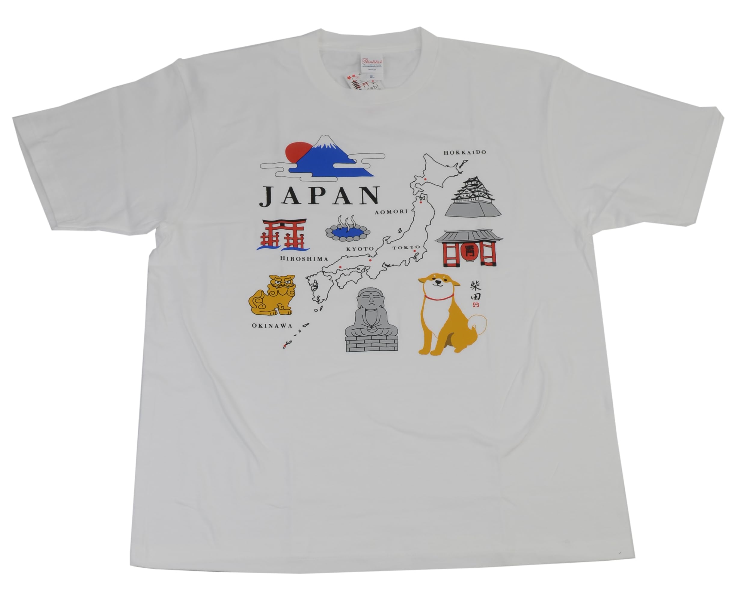 

Friends Hill XL Chizu White T-Shirt Nihon Shibata