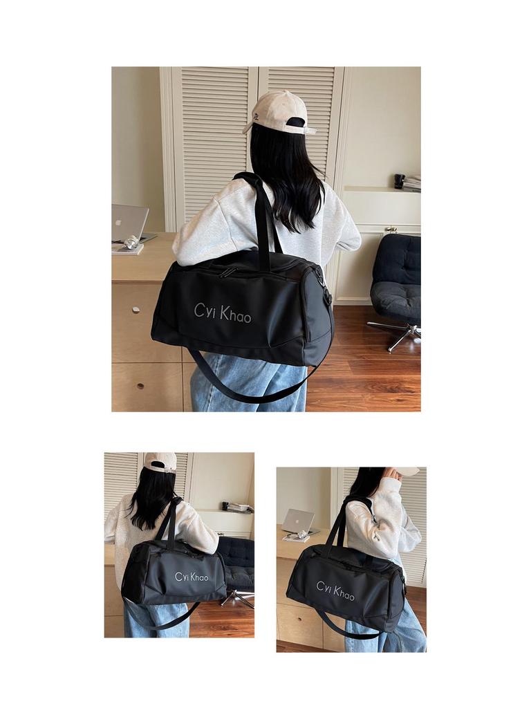 Unisex High-Capacity Waterproof Sports Bag: Fashionable Fitness Oxford Cloth Bag with Dry/Wet Separation for Travel