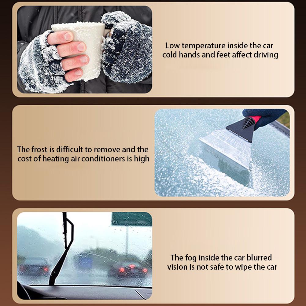 12V 200W Electric Car Heater Electric Cooling Heating Fan Portable Demister Defroster Dryer Windshield Defogging Accessroies