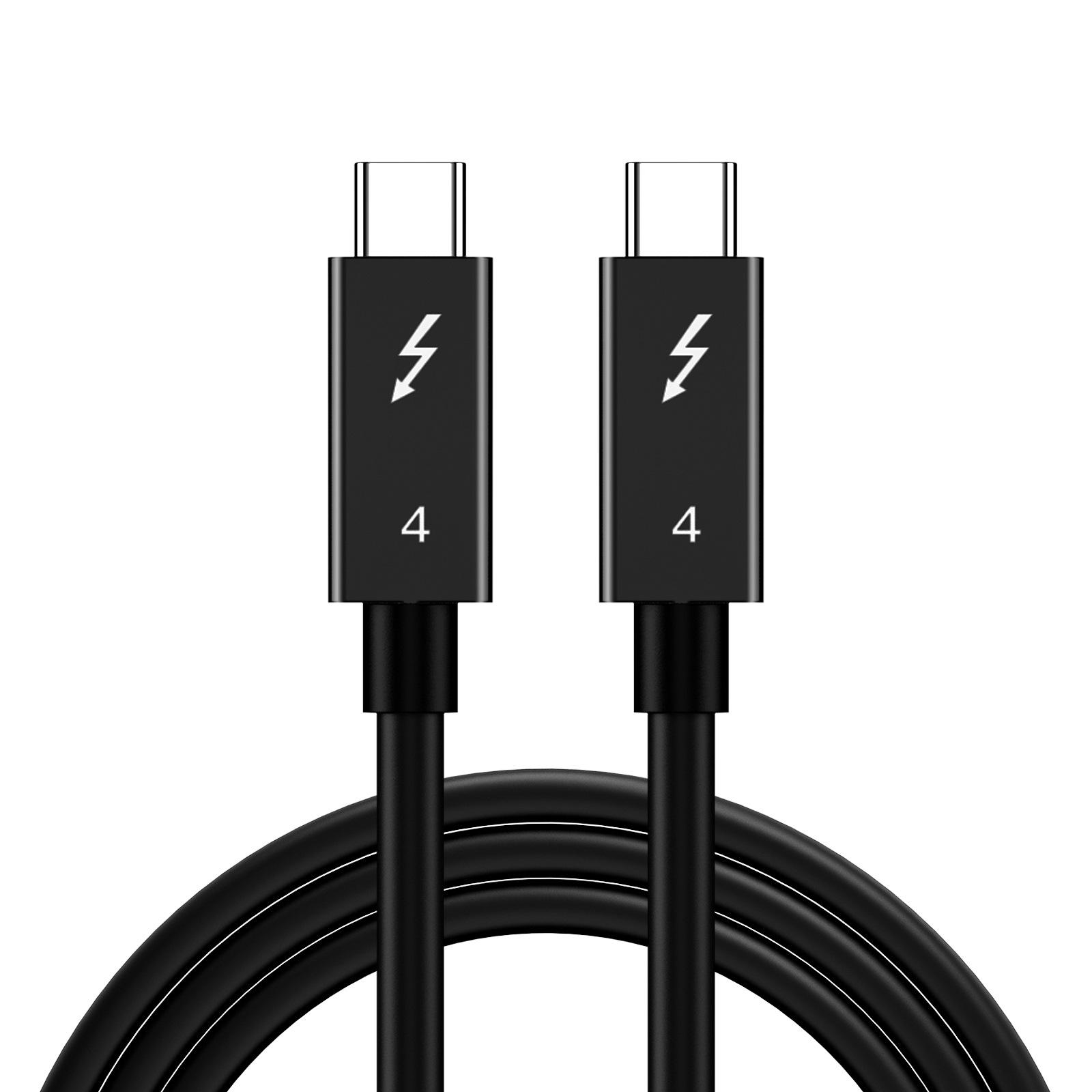 

Кабель USB4 Thunderbolt Type-C: Трансляция экрана 8K, 40 Гбит/с, быстрая зарядка PD100 Вт для ноутбука 0.3m Black Coaxial (40Gbps+8K60Hz+PD100W)