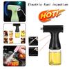 Electric Oil Spray Bottle Glass Cooking Oil Dispensers Olive Oil Butters Sprayers For Kitchen Air Fryer BBQ Salad Baking