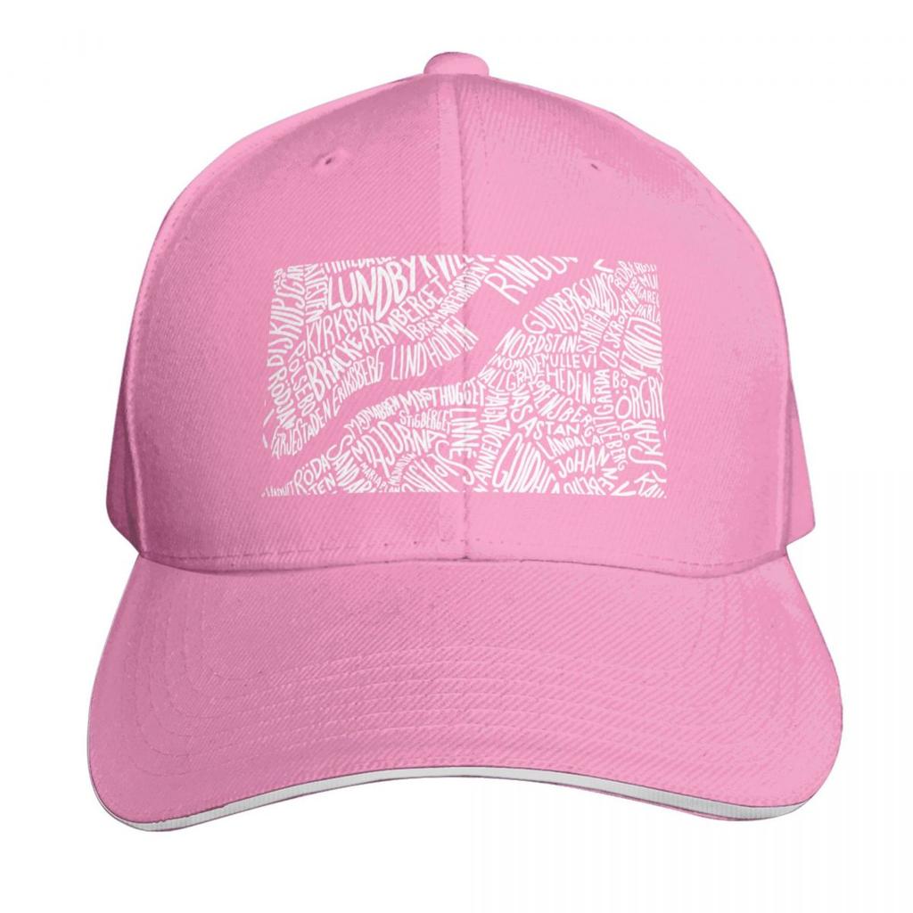 Typographic Map of Gothenburg (Black) Baseball Cap Cute Luxury Cap Big Size Hat Custom Hat Hats For Unisex Womens