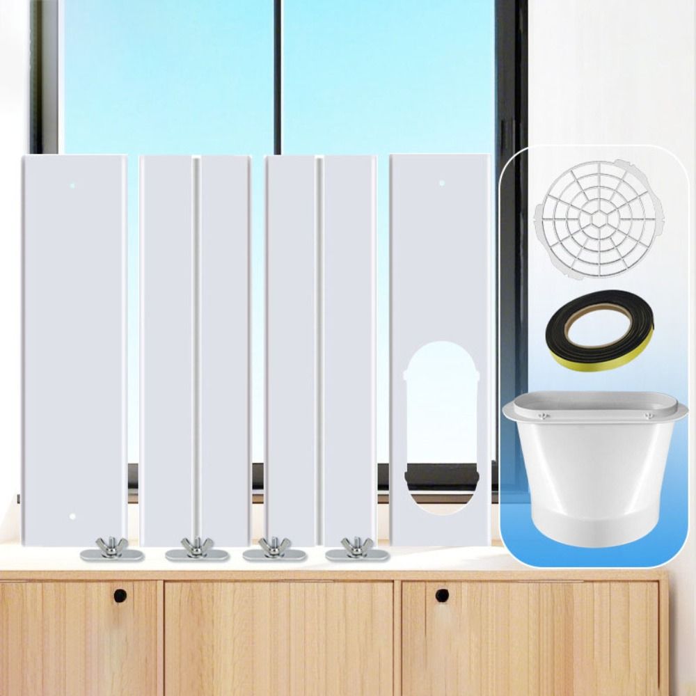Exhaust Hose Tube Connector Adjustable Ventilation Kit Window Seal Baffle  Sliding Door Window