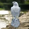 Horned Eagle Decoy Bird Scarecrow Eagle Figurine Garden Protector Natural Enemy Pest Deterrent Scarecrow for Gardens Patios Porches Balconies