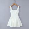 Sleeveless Chic Square Neck Mini Dress: 2026 Sexy Slimming Style