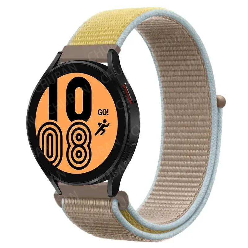 20mm/22mm Nylon Loop For Samsung Galaxy Watch 7/6/4/Classic/3/5/pro/Active 2 Sport Breathable Band Huawei Watch GT 4-3-2e Strap