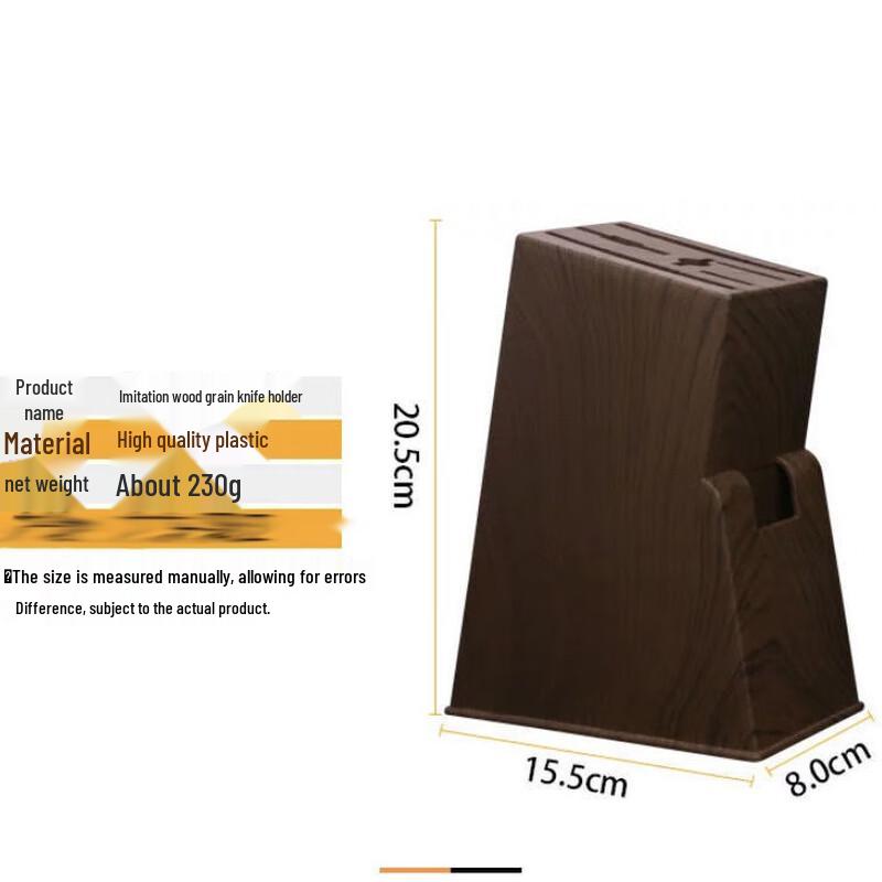 De Buyer Dubový Vodotěsný Blok na Nože s Více Otvory