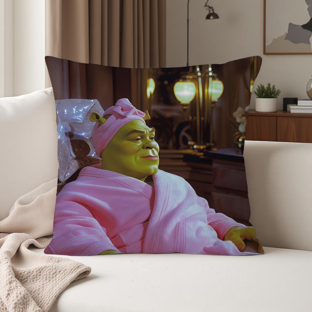 Anime Film S-shrek Pillow Case Suitable For Bedrooms Living Rooms Cars Home Decoration