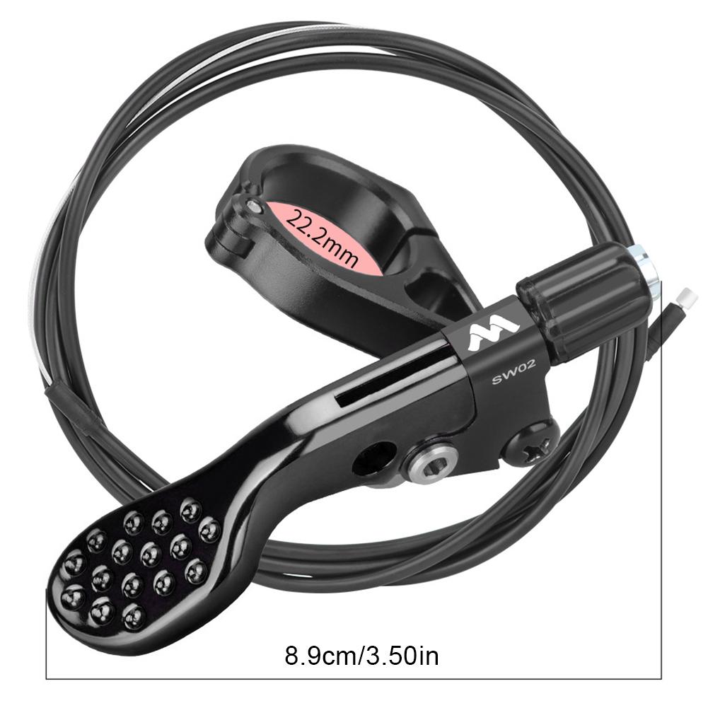 Bicycle Dropper Post Lever Shifter Universal Bicycle Dropper Seatpost Remote Wire Control for Mountain Road Bicycle Handlebars