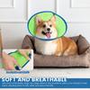 2Pcs Dog Cone Collar Polyester Breathable Neck Recovery Collar Adjustable Tightness Dog Protection Cone Comfortable for Pet