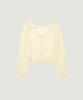 Colette Off-Shoulder Cardigan (Cream)