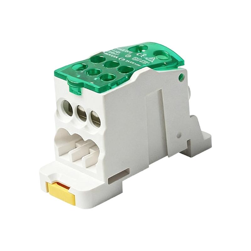 125A Electric Split Din Rail Terminals Block Junction Box Single Stage Splitter Box Electrical Wire Connector Easy To Use