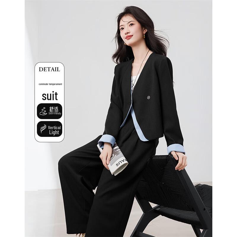 Xinflyu Women s Elegant Two-Piece Suit Set XL
