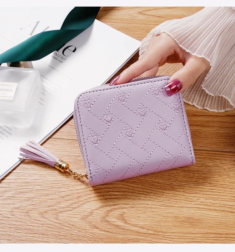 2023 Korean Version Mini Wallet Cute Embroidered Coin Purse For Students