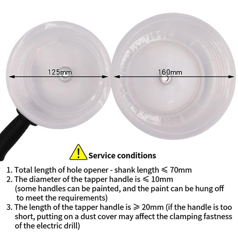 1Pc/1Set Electric Hammer Drill Dust Collector Hole Opener Dust Collector Cover Dustproof Hole Saw Drill Bit Cover Hand Tool Acce