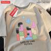 Block Black Cat Cute Little Catmale T-Shirt Graphic Cotton T-Shirts High-Quality Cool Tee Shirt Cute Oversized Short Sleeve
