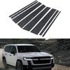 8pcs Carbon Fiber Car Door Middle Column Window Center BC Pillar Post Cover Trim Fit For Toyota Land Cruiser J300 2022-2024