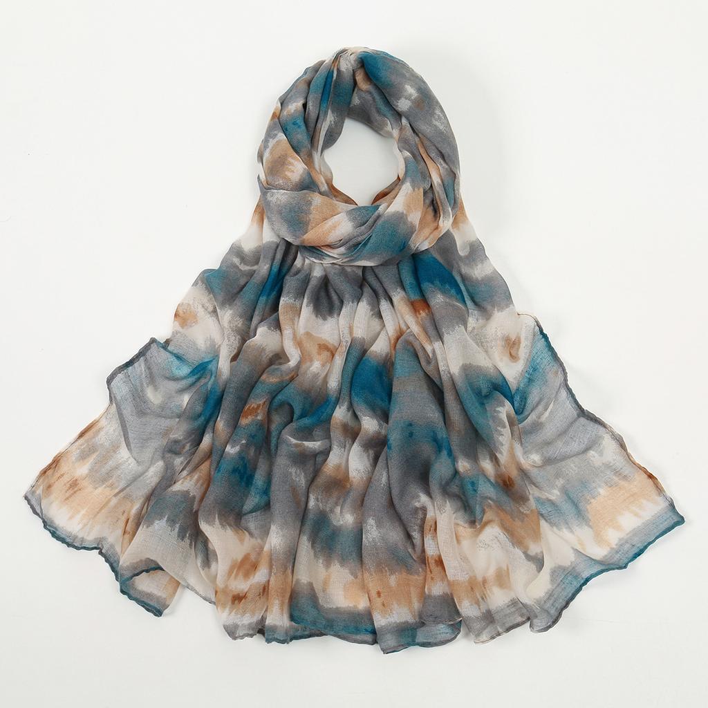 Newest Fashion Color Blending Volie Hijab Scarf Women Shawl Scarf Head Wrap Pashmina Stole Bufandas Maylasia Tudung Scarf