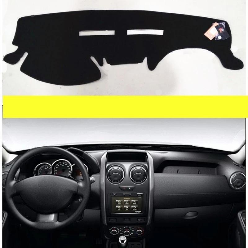Car Dashboard Cover For Renault Duster Dacia Duster 2014 2015 2016 2017 Dash Mat Sun Shade Pad Carpet Dashmat Decoration Covers