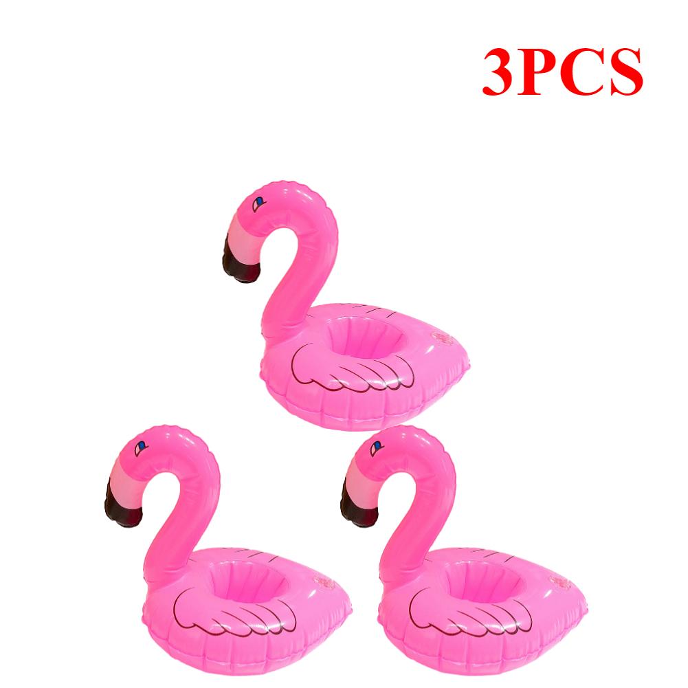 1-20 Pcs Tropical Flamingo Party Decoration Cup Holder Pvc Water Float Inflatable Drink Cup for Adults Pool Drinkware Tray Decor