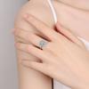 Smjel Enamel Flower Zircon Ring For Women Adjustable Gold Plated Index Finger Rings Luxury Minimalist Gift For Her