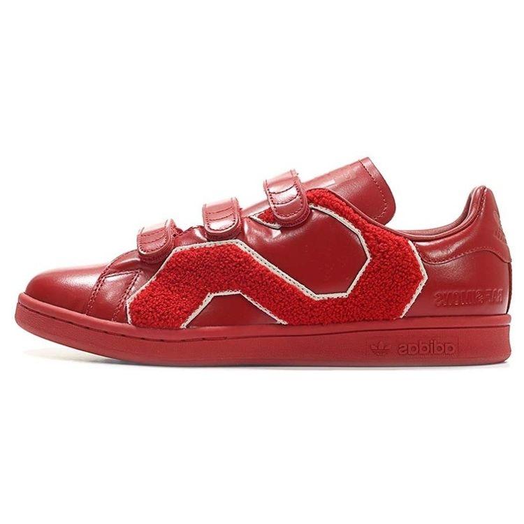 

Красные кроссовки унисекс adidas Raf Simons x Stan Smith Comfort Badge Power BB6887