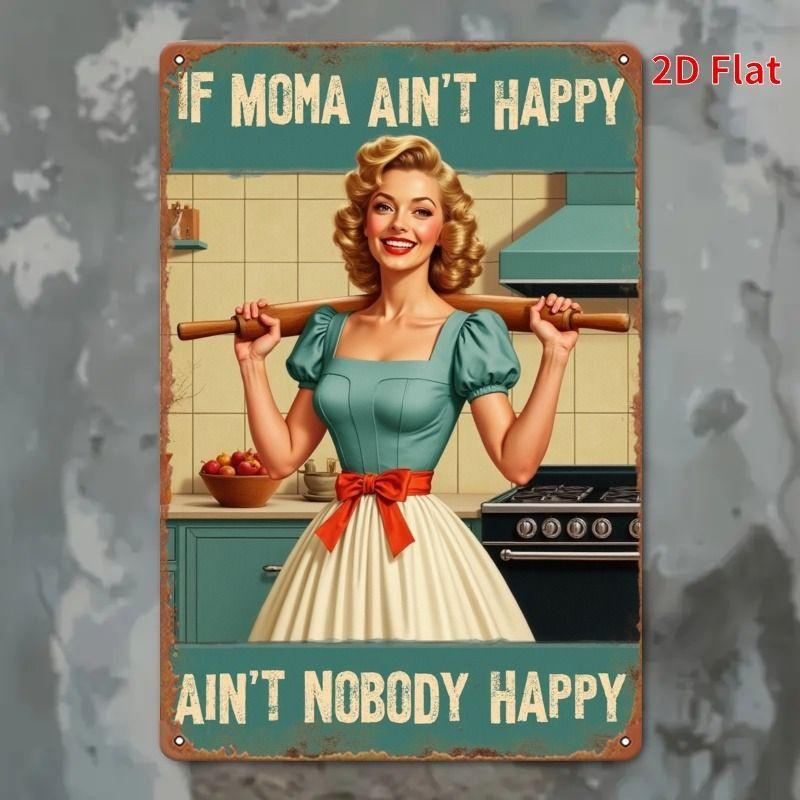 Retro Metal Tin Sign Wall Art Decor for Living Room Bedroom Office