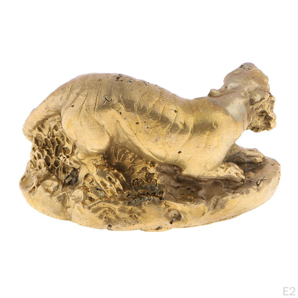 Messing Glück Chinesische Tierkreiszeichen Sammelstatuen Figuren für dekorative kreative Geschenke