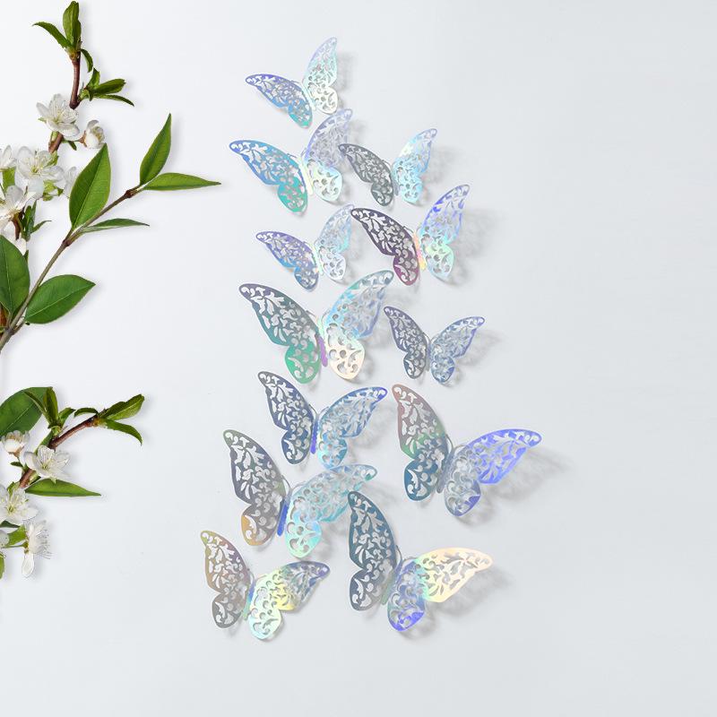 3D Butterfly Wall Stickers: Elegant Self-Adhesive Decorations for Home, Weddings, and Festivals