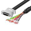 SCSI Data Cable with Terminal Push-up Lock, 28AWG Wire Single Head CN14P CN20P CN26P CN36P CN50P CN68P 6 Length Option