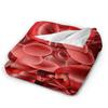 Floating Red Blood Cells Blood Cell Blanket Quality Soft Warm  Bedding Throws Winter Picnic Living Room Fluffy Bedspread