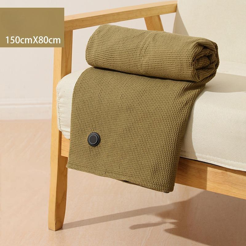 

USB Electric Heated Blanket Shawl 3 Heated Level Throw Blanket 5v USB Charging Coral Velvet 8 Heated Areas Fast Heating 150x80cm