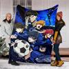 BlueLock Theme Printed Blanket - Perfect for Couch, Bed, Travel & Outdoor Use | Machine Washable, Cozy & Durable.