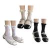 Lolitas Ruffled Ankle Socks Ballet Sweet Bowknot Crew Socks Tights Loose Socks