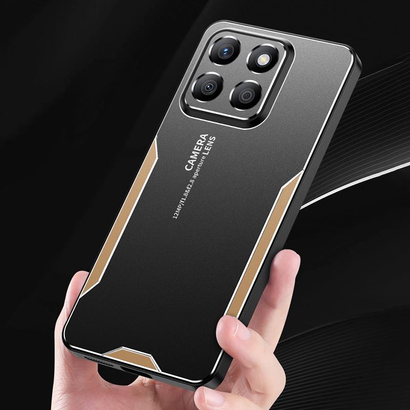 For Honor X8b 4G Shockproof Case Aluminum Alloy Matte Protective Back Cover
