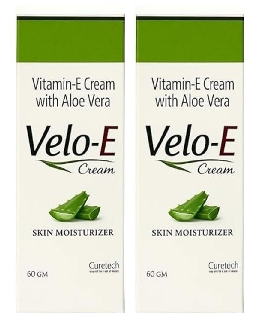 Velo E Skin Moisturizer Cream With Vitamin E,Aloe Vera 60gm (Pack Of 2)