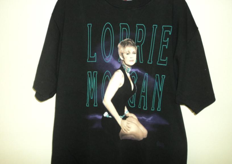 Vintage Lorrie Morgan Cotton Black All Size Men Women T Shirt CM445 M