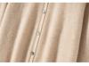 Women's 100% Pure Cashmere Round Neck Cardigan – Autumn/Winter Age-Reducing Knitwear