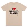 2026 I Heart Bruno Mars Maglietta Morbida Merchandising di Bruno Mars T-shirt Donna Uomo Cotone Casual a Manica Corta Top Basici per l'Uso Quotidiano