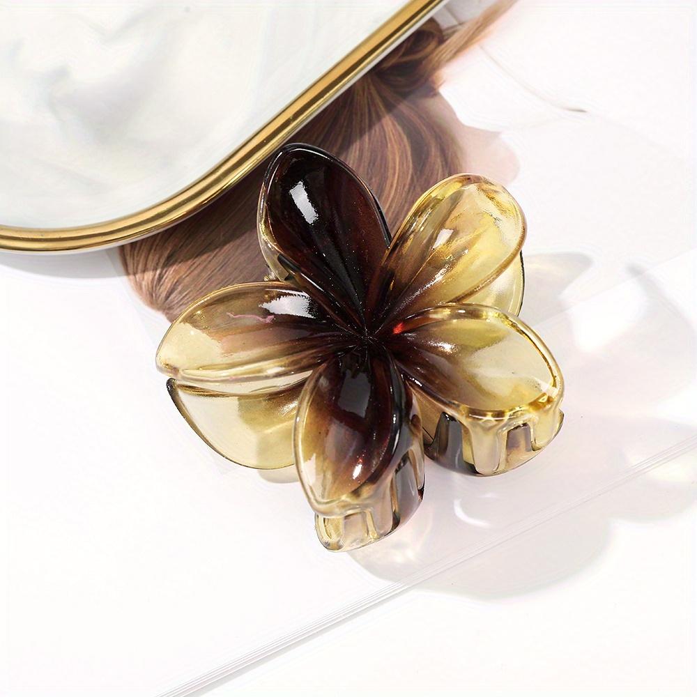 

Элегантная заколка для волос в форме цветка, модная нескользящая заколка для волос, держатель для хвоста для женщин и девочек, одежда D