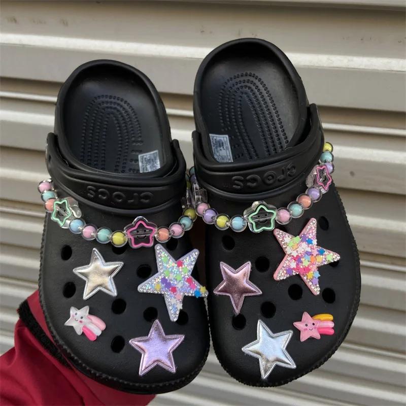 1Set Cute Cartoon Shoe Charms Set Cute Balloon Dog Chain Buckle Child Shoes Decorations Creative DIY 3D Shoe Accessories