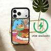 Cute B-Bugcat Capoo  Phone Case For iPhone 17 16 15 14 13 12  Pro Max Plus for Magsafe Mirror Wireless Magnetic Cover