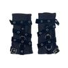 Buckle Street Dance Sleeves Metal Rivet Punk Style Sleeves New Fingerless Gloves  Motorcycle Riding
