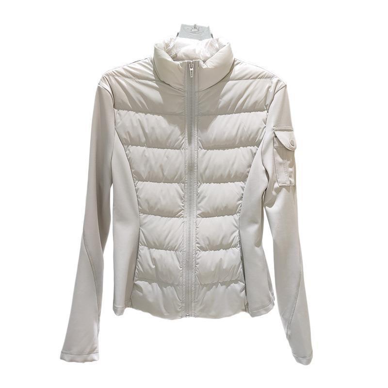 White duck down jacket women's autumn and winter new yoga clothes casual outdoor sports slim and thin coat women