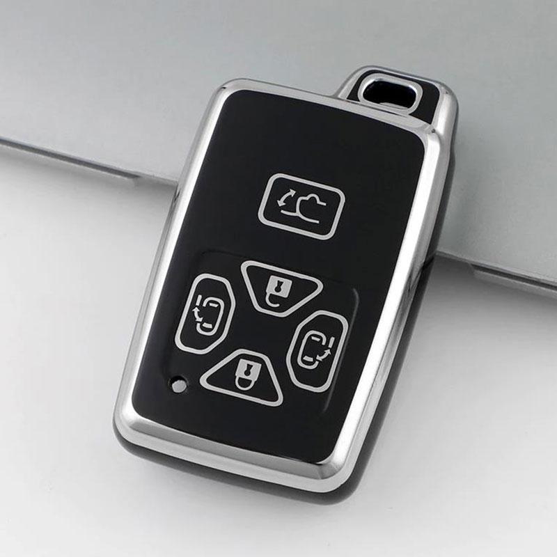 Car Key Case Cover for Toyota Noah Tarago Mark X Yaris Estima RAV4 Voxy Corolla TPU 3 Button Fob Shell Protector Accessories