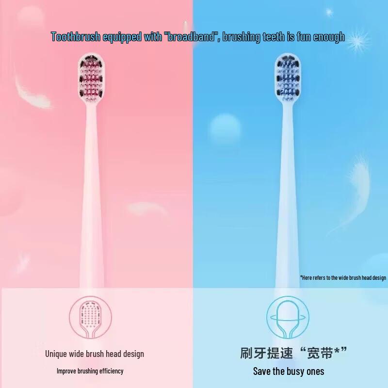 Shuke Wide Head Soft Bristle Toothbrush Twin Pack