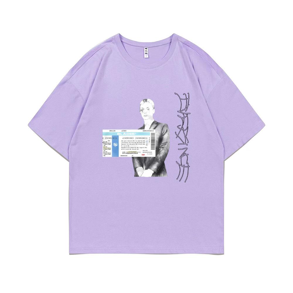 Rapper Bladee Eversince Tshirt Drain Gang T-shirt Men's Fashion Hip Hop Short Sleeve Male Casual Oversized Streetwear T Shirts