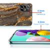 Fashion Gold Pink Geometric Marble Case Phone Cover for Samsung Galaxy A17 A16 A15 A14 A13 A56 A55 A54 A53 A36 A35 A34 A33 A26 A