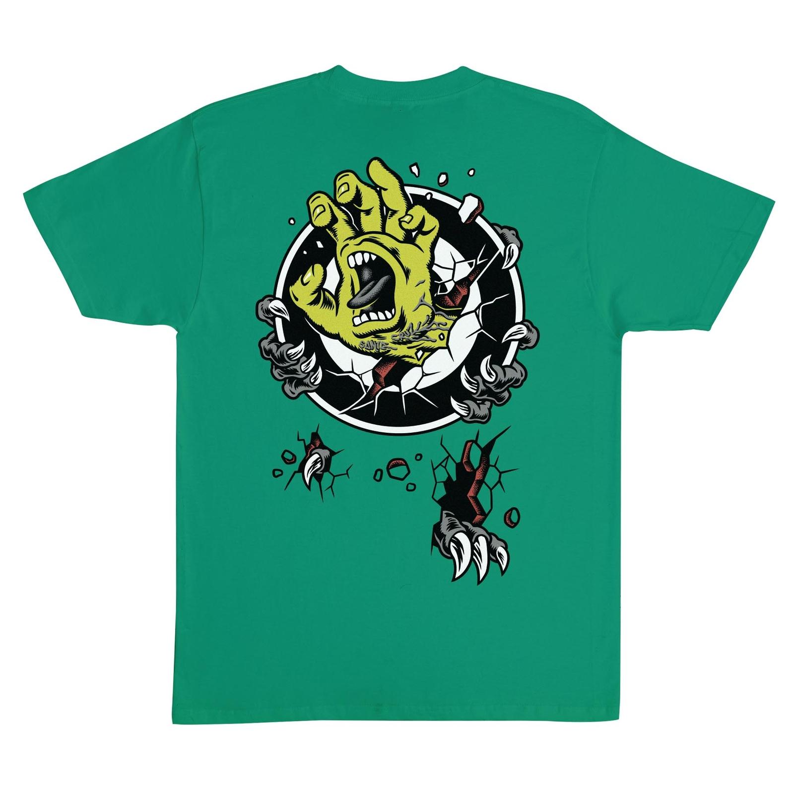 Футболка Santa Cruz Skateboards Roskopp Screaming Target Цвет: Ярко-зеленый S разноцветный